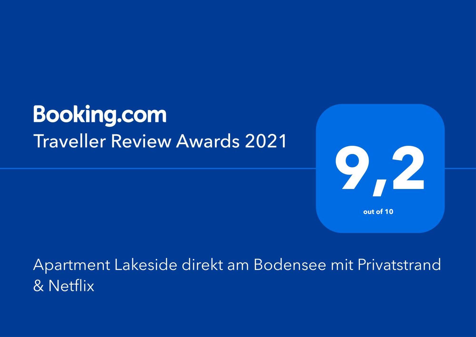 Auszeit Apartment Lakeside Direkt Am Bodensee Mit Privatstrand Und Atemberaubendem See- Und Alpenpanorama, Sonnenbalkon, Schnelles Wlan, Kostenloser Tiefgaragenstellplatz, Direkt Am Bodenseeradweg, Fuer Bis Zu 2 Personen Friedrichshafen Kültér fotó